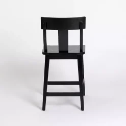 Kirklands Home Wood T-Back Counter Stool Black Hot