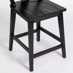 Kirklands Home Wood T-Back Counter Stool Black Hot