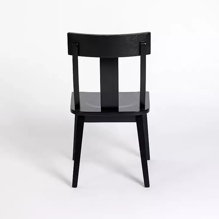 Kirklands Home Wood T-Back Dining Chair Black Best