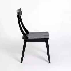 Kirklands Home Wood T-Back Dining Chairs, Set of 2 Black Discount