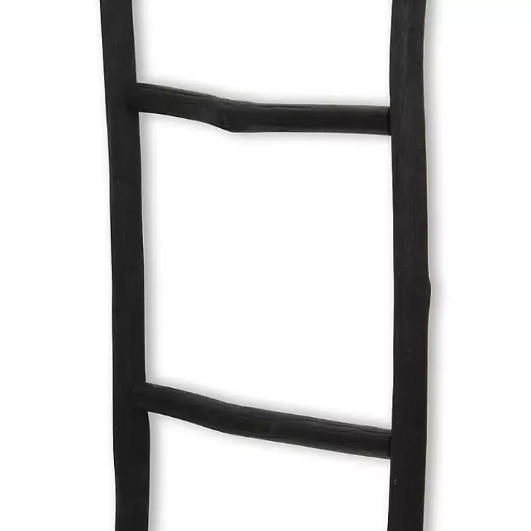 Decorative Accents>Kirklands Home Wood Theo Blanket Ladder Black