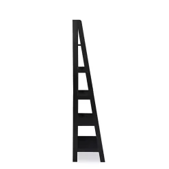 Kirklands Home Wood 5-Tier Ladder Bookshelf Black Sale