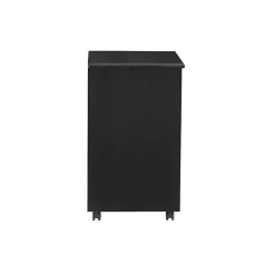 Kirklands Home Wood Wide 6-Drawer Cary Storage Cart Black
