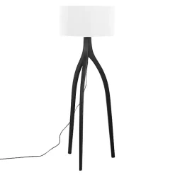 Kirklands Home Wood Wishbone Floor Lamp Black Clearance
