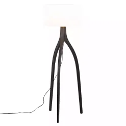 Kirklands Home Wood Wishbone Floor Lamp Black Clearance
