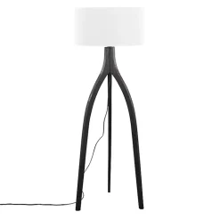 Kirklands Home Wood Wishbone Floor Lamp Black Clearance