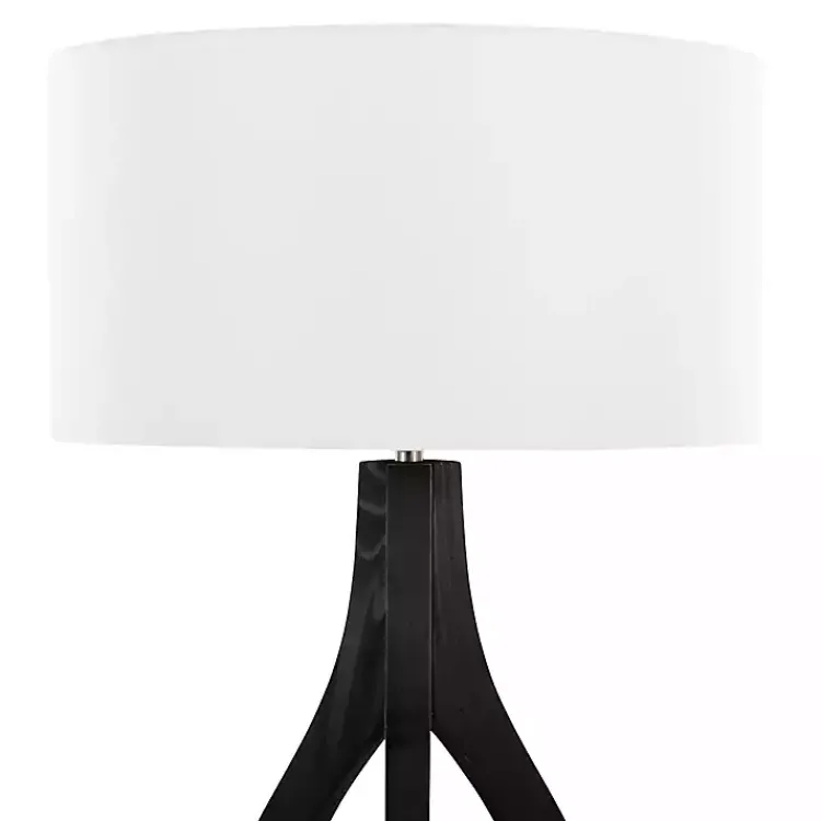 Kirklands Home Wood Wishbone Floor Lamp Black Clearance