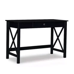 Kirklands Home Wood X-Sides Desk Black Online