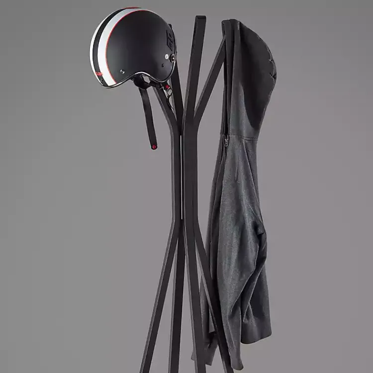 Kirklands Home Black Wooden Tripod Leg Coat Rack Online