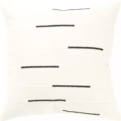 Pillows>Kirklands Home Black Woven Lines Throw Pillow