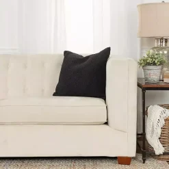 Pillows>Kirklands Home Woven Nubby Pillow Black
