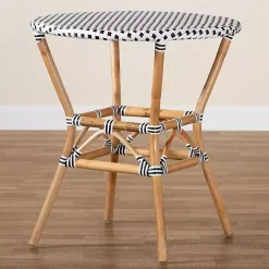 Kirklands Home Black Woven Rattan French Bistro Dining Table Hot