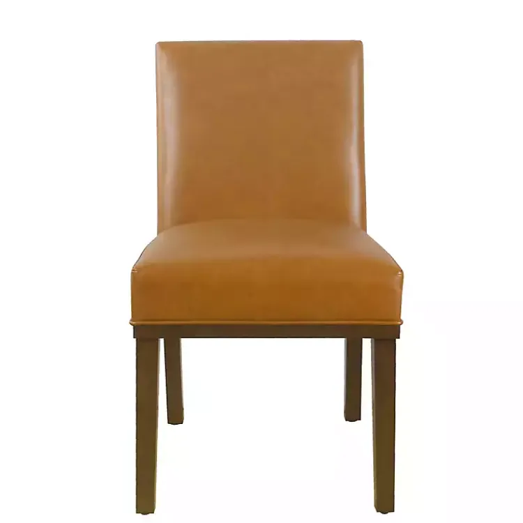 Kirklands Home Blair Carmel Leather Dining Chair Brown Best