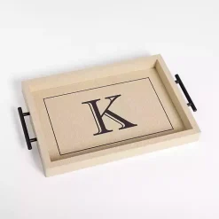 Decorative Trays>Kirklands Home Blair Monogram K Tray