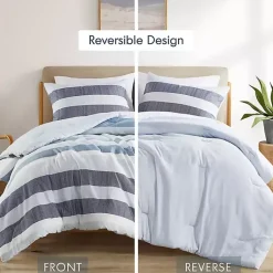 Kirklands Home Blake Blue Stripe 3-pc. King Comforter Set Hot