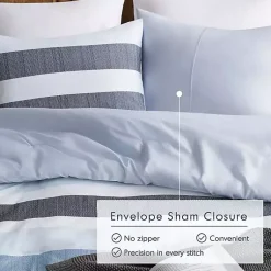 Kirklands Home Blake Blue Stripe 3-pc. King Comforter Set Hot