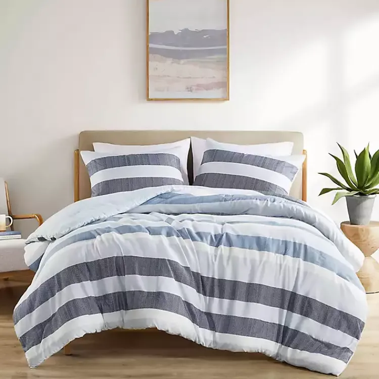 Kirklands Home Blake Blue Stripe 2-pc. Twin/Twin XL Comforter Set Best