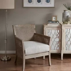 Kirklands Home Blake Cane Back Accent Chair Tan Clearance