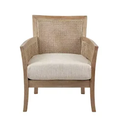 Kirklands Home Blake Cane Back Accent Chair Tan Clearance