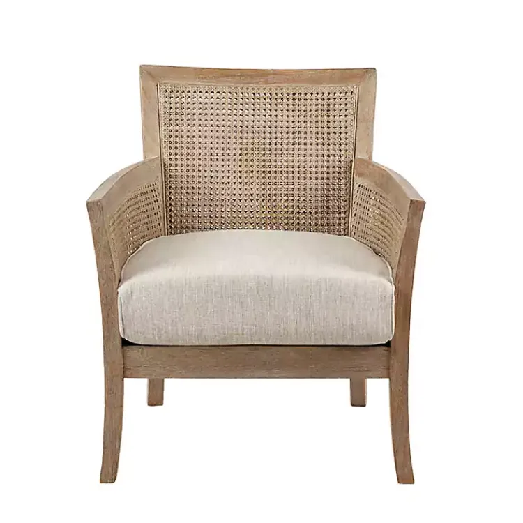 Kirklands Home Blake Cane Back Accent Chair Tan Clearance