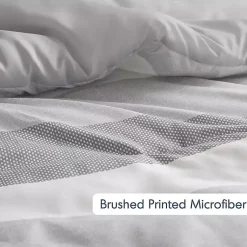 Kirklands Home Blake Gray Stripe 3-pc. Full/Queen Comforter Set Best