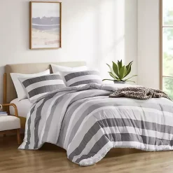 Kirklands Home Blake Gray Stripe 2-pc. Twin/Twin XL Comforter Set Best