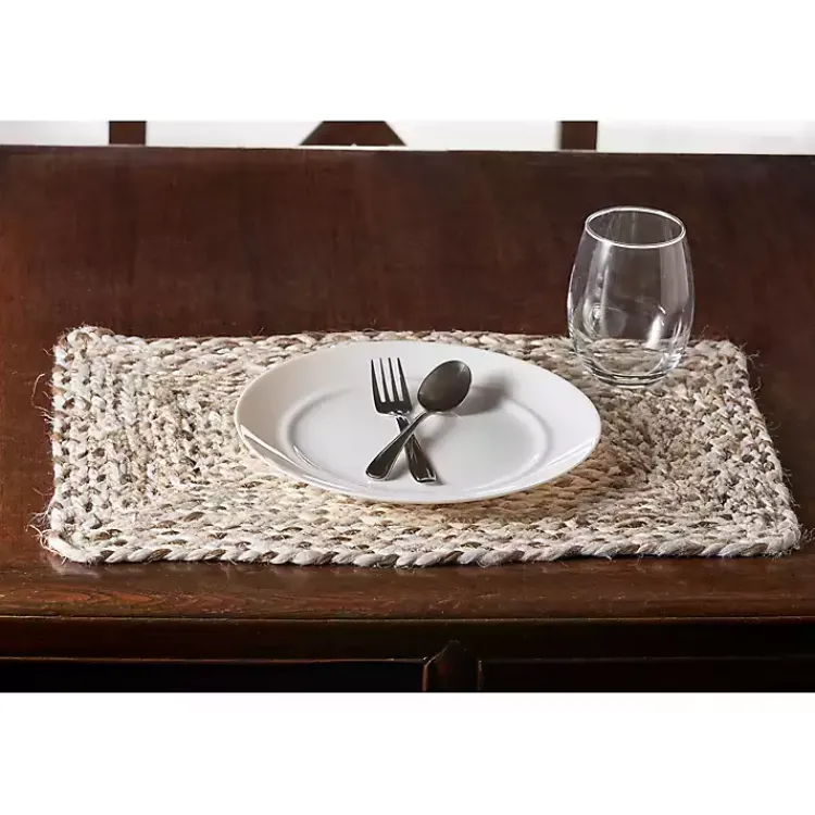 Kirklands Home Bleach and Natural Woven Placemats, Set of 4 Tan Sale