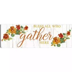 Fall>Kirklands Home Bless All Who Gather Here Fall Canvas Art Print