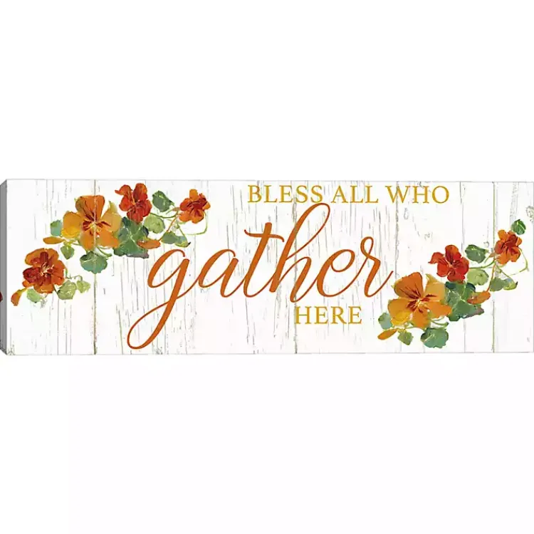 Fall>Kirklands Home Bless All Who Gather Here Fall Canvas Art Print
