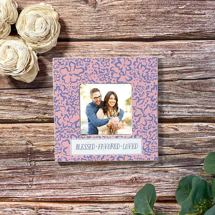 Picture Frames>Kirklands Home Blessed Favored Loved Picture Frame