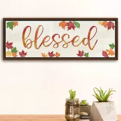 Fall>Kirklands Home Blessed Leaves Framed Canvas Art Print