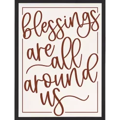 Fall>Kirklands Home Blessings Around Us Framed Wall Plaque