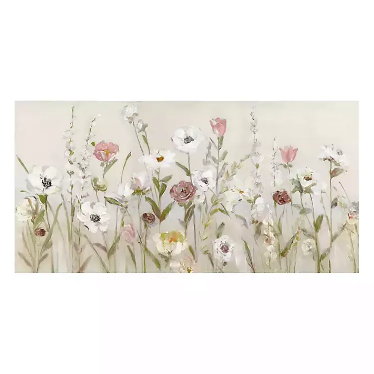 Kirklands Home Blooming Around Giclee Canvas Art Print Tan Clearance