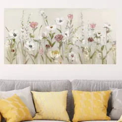 Kirklands Home Blooming Around Giclee Canvas Art Print Tan Clearance