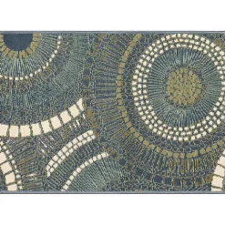Kirklands Home Blue & Green Circles Indoor/Outdoor Rug, 3x4