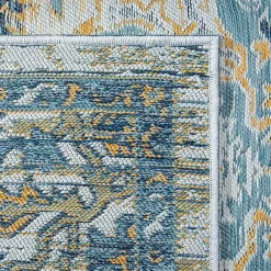 Kirklands Home Blue & Orange Medallion Reversible Area Rug, 8x10 Sale