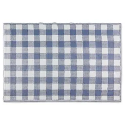 Kirklands Home Blue & White Buffalo Check Outdoor Area Rug, 4x6