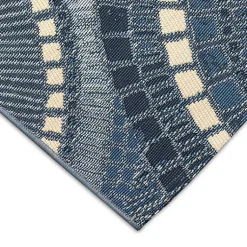 Kirklands Home Blue & White Circles Indoor/Outdoor Rug, 2x3 Sale