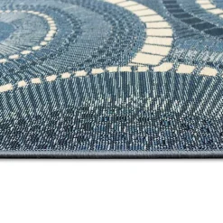 Kirklands Home Blue & White Circles Indoor/Outdoor Rug, 2x3 Sale