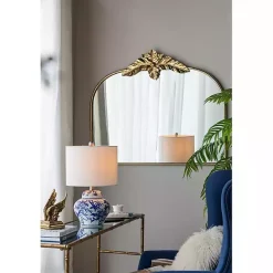 Kirklands Home Blue & Floral Ceramic Table Lamp White Outlet