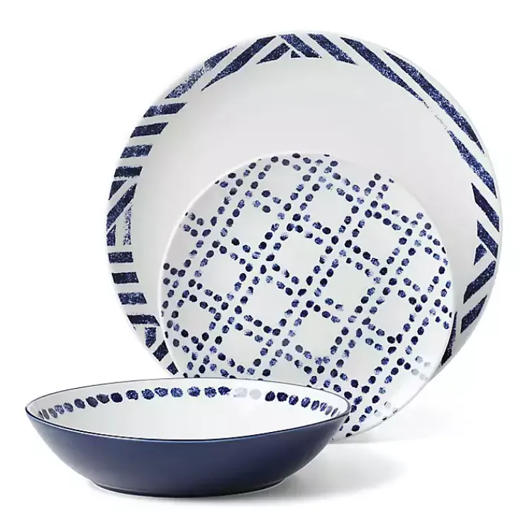 Kirklands Home Blue & White Harbour 12-pc. Dinnerware Set