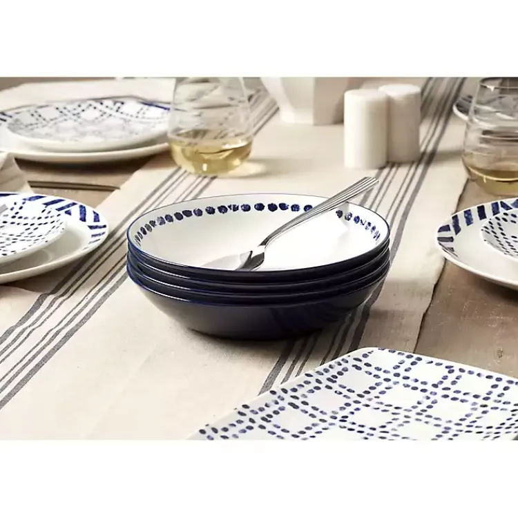 Kirklands Home Blue & White Harbour 12-pc. Dinnerware Set