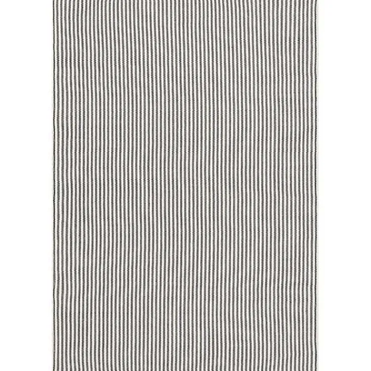 Kirklands Home Blue & White Pinstripe Indoor/Outdoor Rug, 5x8 New