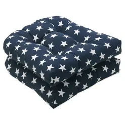 Kirklands Home Blue & White Stars Outdoor Seat Cushions, Set of 2 Sale