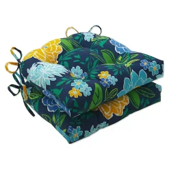Kirklands Home Blue & Yellow Floral Outdoor Cushions, Set of 2 Outlet
