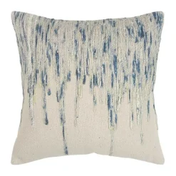 Pillows>Kirklands Home Abstract Dripping Pillow Blue