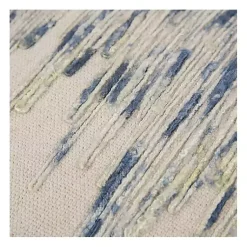 Pillows>Kirklands Home Abstract Dripping Pillow Blue