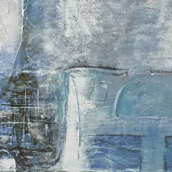 Kirklands Home Blue Abstract Framed Canvas Art Print Outlet