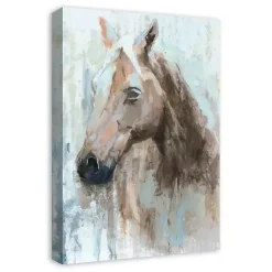 Kirklands Home Abstract Horse Canvas Art Print Blue Outlet