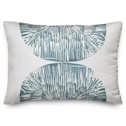 Kirklands Home Blue Abstract Shell Outdoor Lumbar Pillow Discount